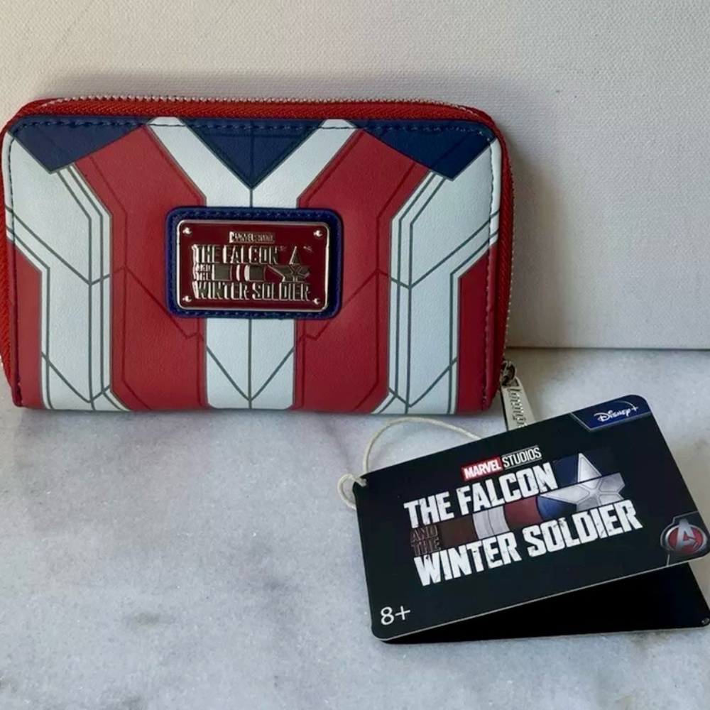 Disney Marvel Loungefly Wallet Captain America Falcon And The Winter Soldier New